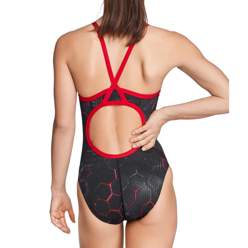 Speedo Womens 4 / 30 Emerging Force Endurance + Flyback One Piece Swimsuit NWT - Picture 4 of 9